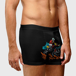 Трусы-боксеры мужские Motocross and mountains, цвет: 3D-принт — фото 2
