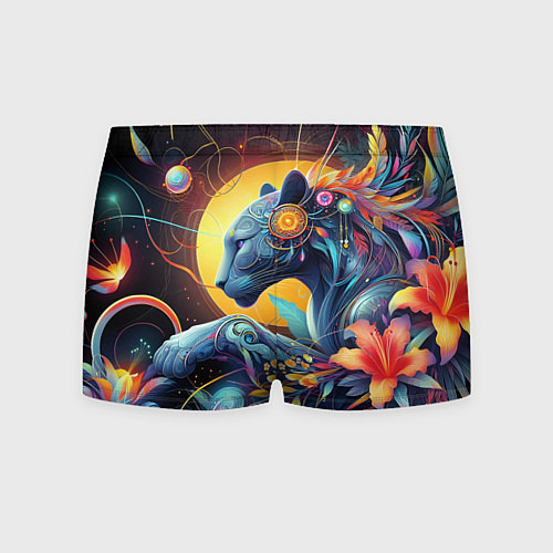 Мужские трусы Сказочная пантера - нейроарт фантазия / 3D-принт – фото 2