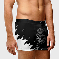 Трусы-боксеры мужские Реал Мадрид белый огонь, цвет: 3D-принт — фото 2