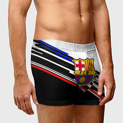 Трусы-боксеры мужские Barcelona полосы текстура спорт, цвет: 3D-принт — фото 2