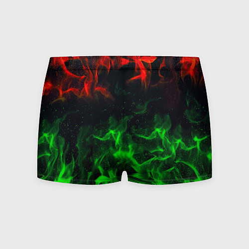 Мужские трусы Borussia красно зеленый огонь / 3D-принт – фото 2