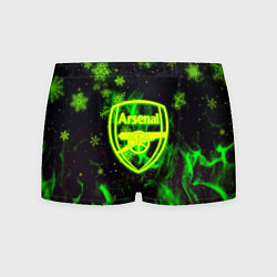 Трусы-боксеры мужские Arsenal кислотный огонь снежинки, цвет: 3D-принт