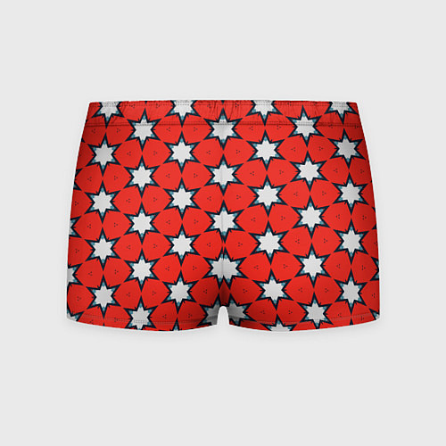 Мужские трусы Звезды на красном / 3D-принт – фото 2
