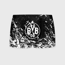 Трусы-боксеры мужские Borussia белые краски, цвет: 3D-принт