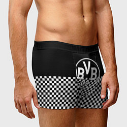 Трусы-боксеры мужские Borussia шахматная клетка, цвет: 3D-принт — фото 2