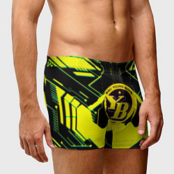 Трусы-боксеры мужские Янг Бойз спортивная геометрия линии, цвет: 3D-принт — фото 2