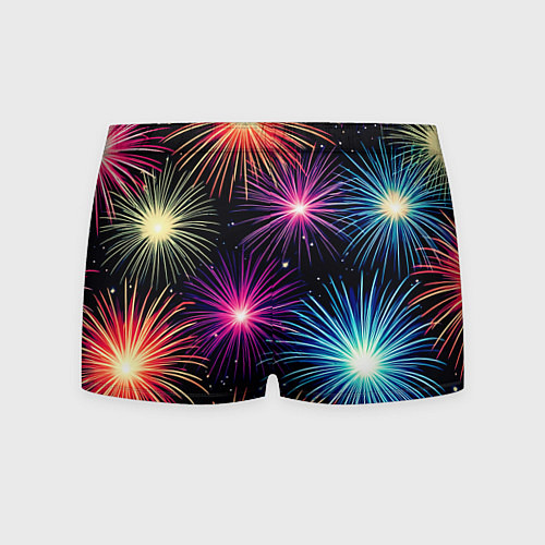 Мужские трусы Стилизованный праздничный салют / 3D-принт – фото 2