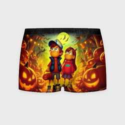 Трусы-боксеры мужские Dipper and Mabel - halloween night fantasy, цвет: 3D-принт