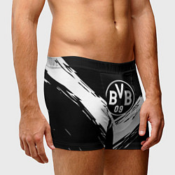Трусы-боксеры мужские Borussia белые краски линии, цвет: 3D-принт — фото 2