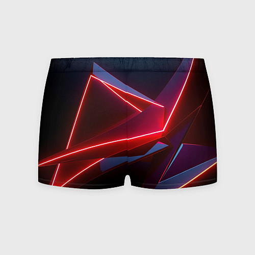 Мужские трусы Neon laser red / 3D-принт – фото 2