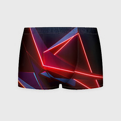 Трусы-боксеры мужские Neon laser red, цвет: 3D-принт