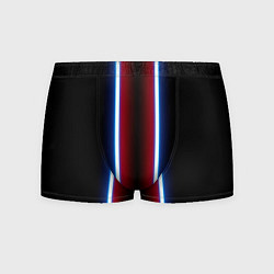 Трусы-боксеры мужские Color white blue red neon, цвет: 3D-принт