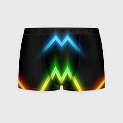 Трусы-боксеры мужские Neon multicolored lines, цвет: 3D-принт