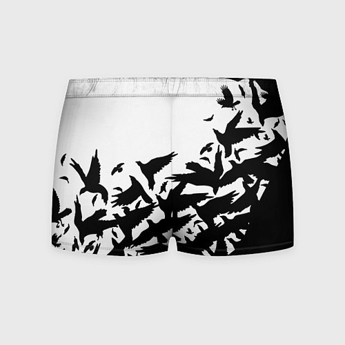 Мужские трусы Juventus black birds / 3D-принт – фото 2