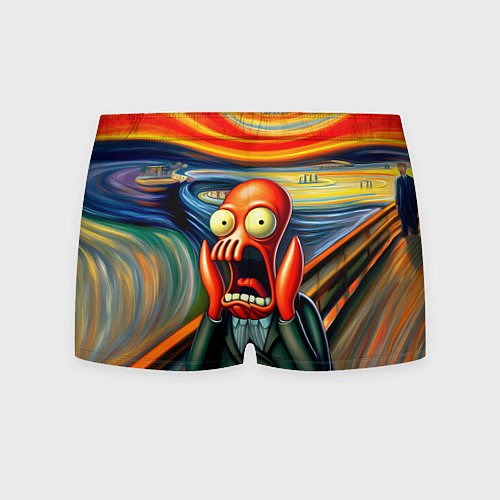 Мужские трусы Зойдберг кричит на картине Эдварда Мунка - мем / 3D-принт – фото 2