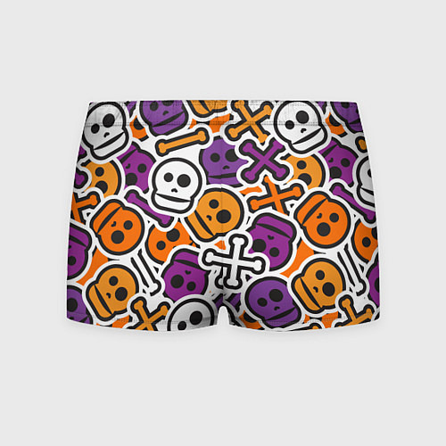 Мужские трусы Funny skulls / 3D-принт – фото 2