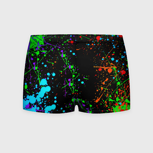 Мужские трусы Манчестер Юнайтед неоновые краски / 3D-принт – фото 2