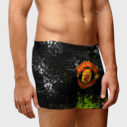 Трусы-боксеры мужские Манчестер Юнайтед кислотные краски, цвет: 3D-принт — фото 2