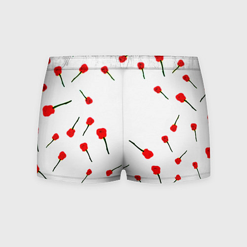 Мужские трусы Манчестер Юнайтед розы паттерн / 3D-принт – фото 2