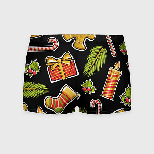 Мужские трусы Рождественский вайб / 3D-принт – фото 2