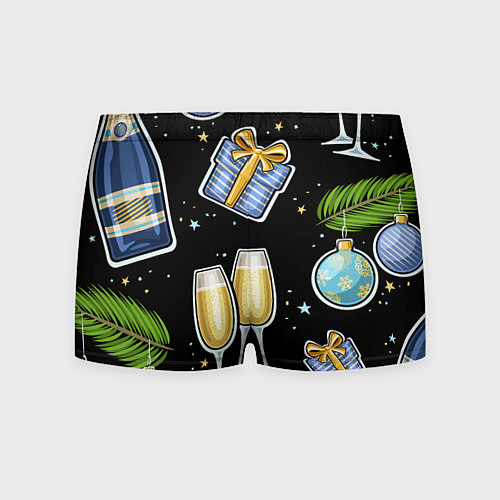 Мужские трусы Новогодний вайб / 3D-принт – фото 2