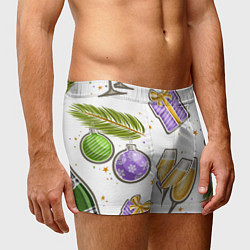 Трусы-боксеры мужские Новогодний вайб, цвет: 3D-принт — фото 2