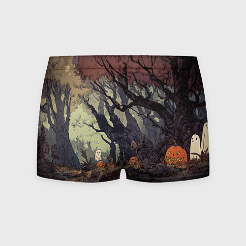 Мужские трусы Призрачный лес / 3D-принт – фото 2