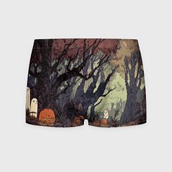 Трусы-боксеры мужские Призрачный лес, цвет: 3D-принт