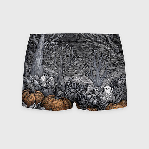 Мужские трусы Осенние шалости духов / 3D-принт – фото 2