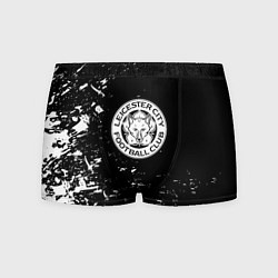 Трусы-боксеры мужские Лестер сити краски белые, цвет: 3D-принт