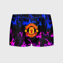 Мужские трусы Манчестер Юнайтед огонь неон