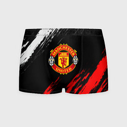 Трусы-боксеры мужские Манчестер Юнайтед x Ювентус краски, цвет: 3D-принт
