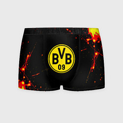 Мужские трусы Боруссиа огненные краски текстура