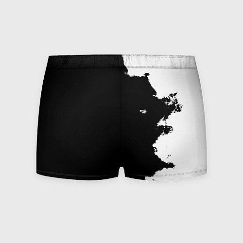 Мужские трусы Реал Мадрид черно белые краски / 3D-принт – фото 2