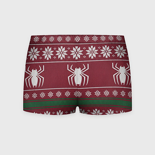 Мужские трусы Рождественский свитер Человека паука / 3D-принт – фото 2
