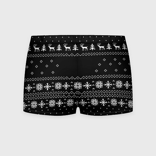 Мужские трусы Ювентус новый год текстура / 3D-принт – фото 2