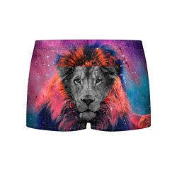 Трусы-боксеры мужские Космический лев, цвет: 3D-принт