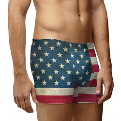 Трусы-боксеры мужские Флаг USA, цвет: 3D-принт — фото 2