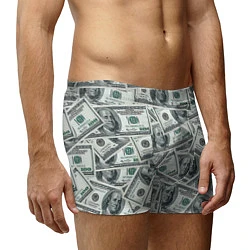Трусы-боксеры мужские Банкноты, цвет: 3D-принт — фото 2