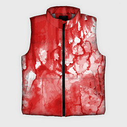 Мужской жилет Кровь акварельная на Хеллоуин, цвет: 3D-светло-серый