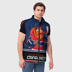 Мужской жилет Montreal Canadiens, цвет: 3D-красный — фото 2