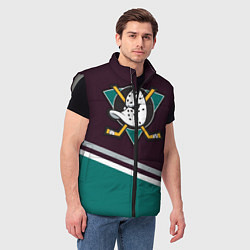 Мужской жилет Anaheim Ducks, цвет: 3D-светло-серый — фото 2