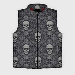 Мужской жилет Ажурные черепа, цвет: 3D-красный