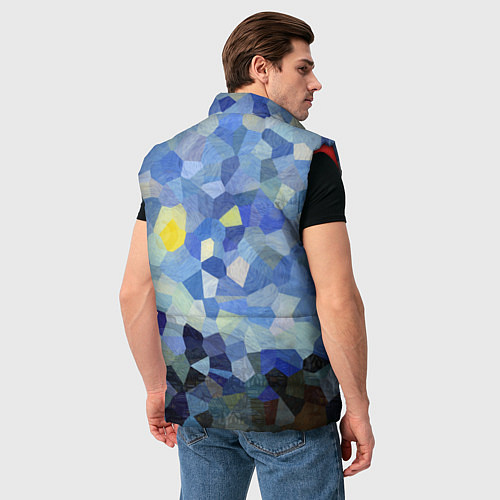 Мужской жилет Звездная ночь / 3D-Красный – фото 4