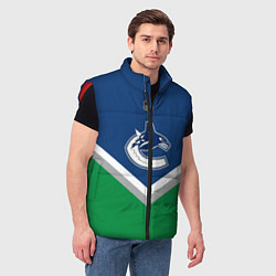 Мужской жилет NHL: Vancouver Canucks, цвет: 3D-красный — фото 2