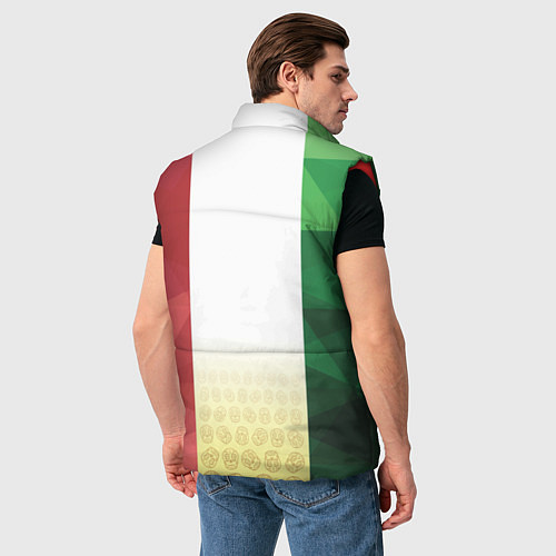 Мужской жилет Мексика / 3D-Красный – фото 4