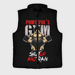 Мужской жилет Powerful Gym, цвет: 3D-черный