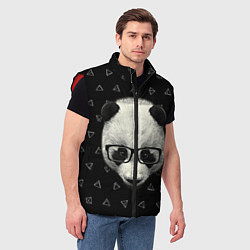 Мужской жилет Умная панда, цвет: 3D-красный — фото 2
