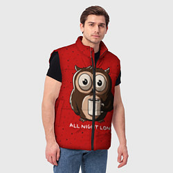 Мужской жилет Ночная сова, цвет: 3D-черный — фото 2
