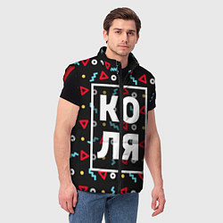Мужской жилет Коля, цвет: 3D-красный — фото 2